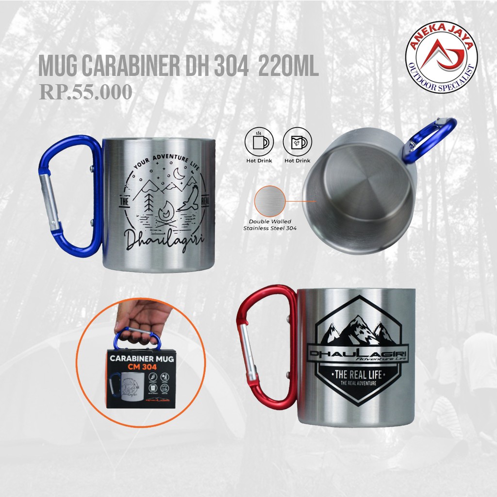 GELAS MUG DHAULAGIRI CARABINER DH 304 220 ML