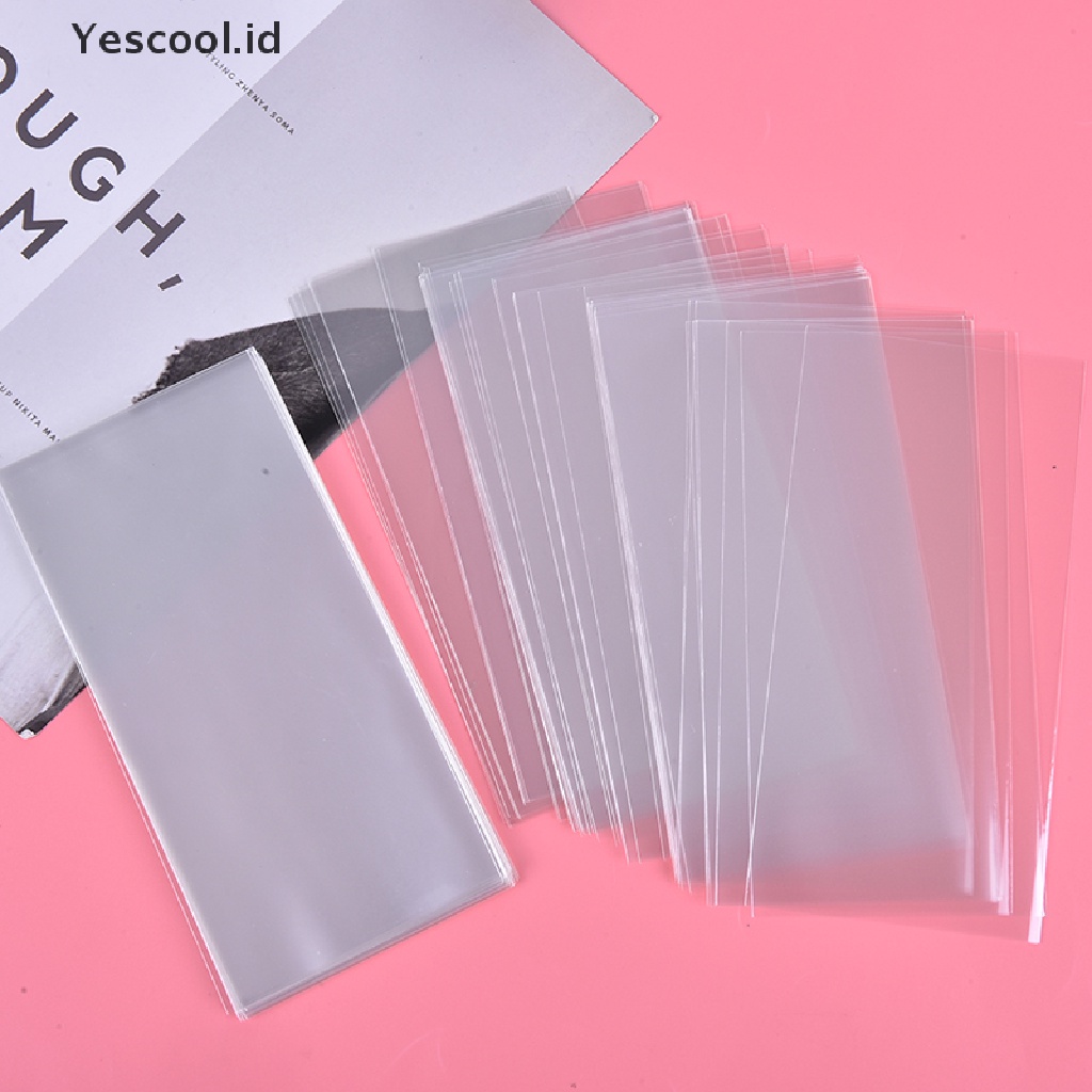 (Yescool) 100 Pcs Kantong Plastik Penyimpanan Uang Kertas