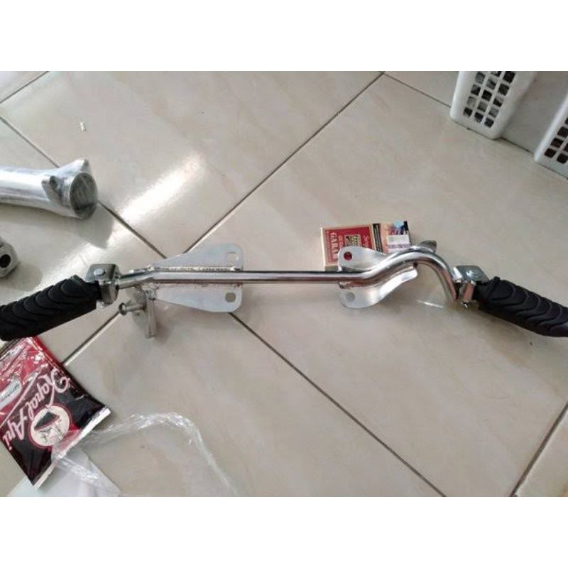 BOSTEP FOSTEP MP MONO FOOSTEP MEGAPRO MONO CROME SET KARET SUPER TEBAL PNP CB GL MEGAPROp