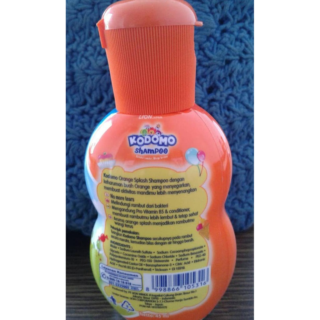 shampoo Kodomo Orange Splash Shampoo 45 ml / Shampoo Anak Kodomo