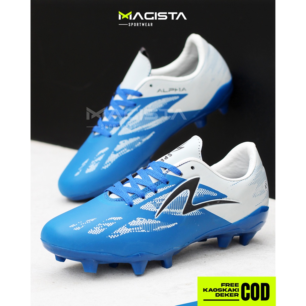 Sepatu Bola Specs Alpha Biru / Sepatu Sepak Bola Terbaru
