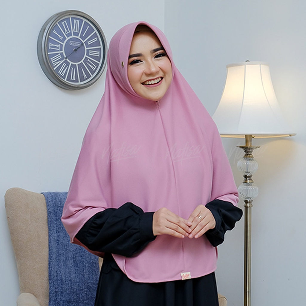 NEW Asha Lycra Eksklusif - Jilbab Syar'i - Instan Bergo - Pet Antem Berkualitas