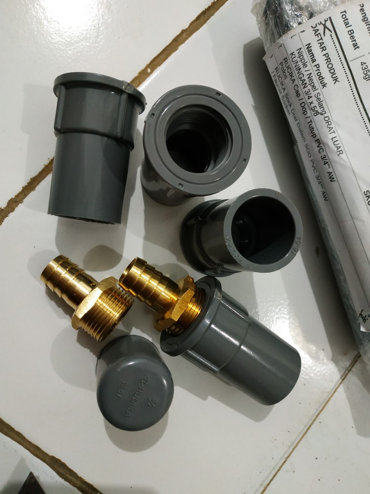 Rucika Sock Drat Dalam Sdd Pvc 3/4 Aw / Faucet Socket