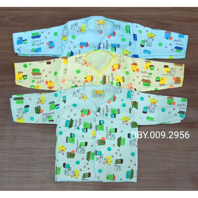 Baju bayi Newborn lengan panjang unisex / baju bayi murah / baju bayi katun