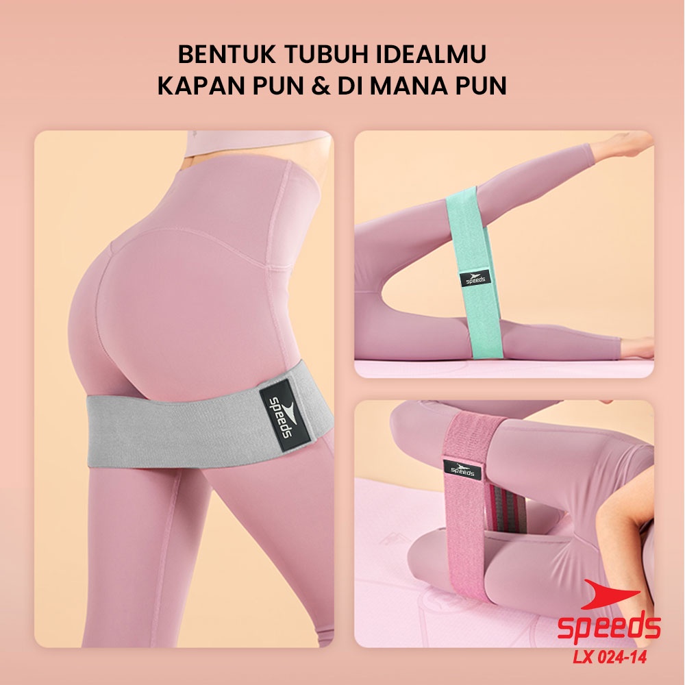 SPEEDS Hip Bands Hip Resistance Loop Bands Squat Alat Olahraga Gym Fitness Tali Yoga Elastis 024-14-2