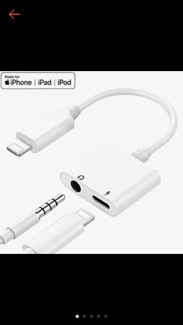 Dual Connector converter iphone 7 8 Plus Xs Max lightning audio jak 2in1
