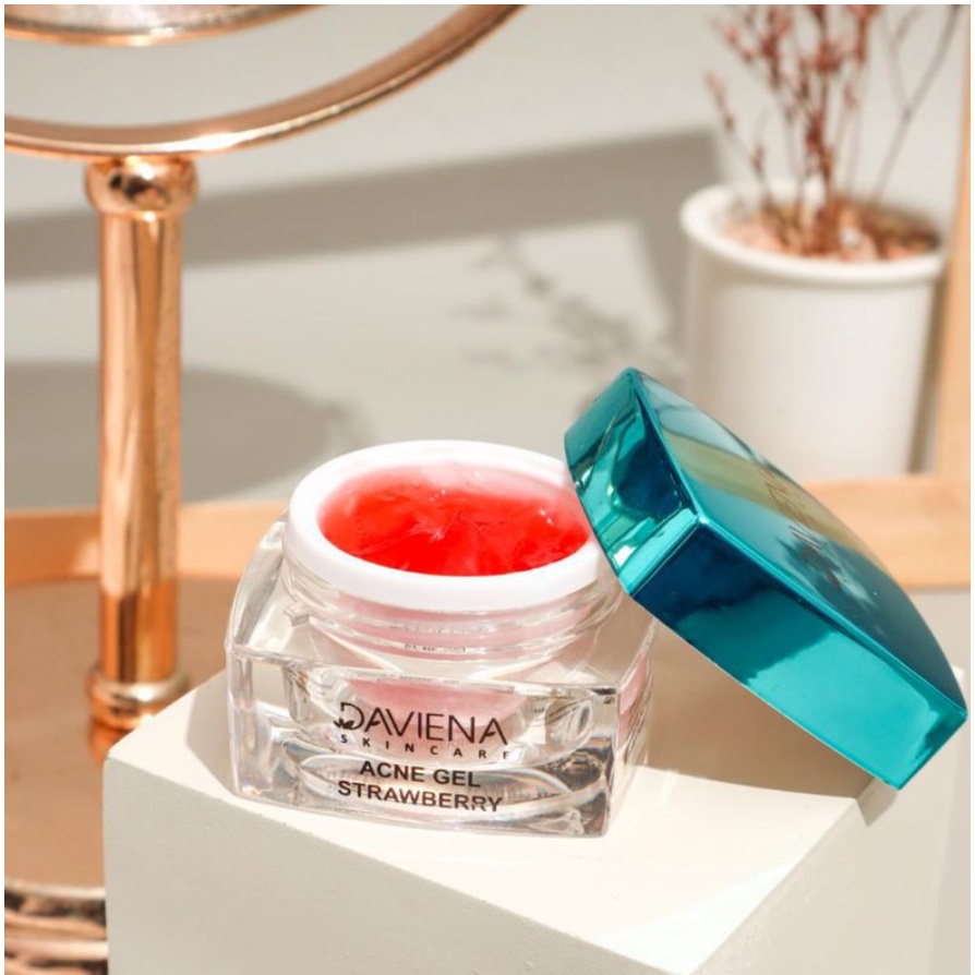 Acne Gel Strawberry Daviena Skincare Whitelab Acne Calming Serum