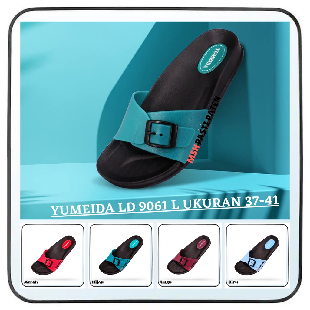 Sendal yumeida ld 9061 ukuran 37-41 bahan karet tahan air murah