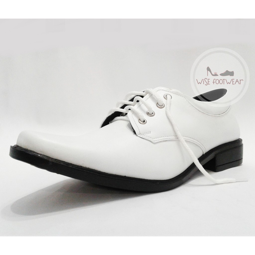 Sepatu Pria_Sepatu Tali_Sepatu Pantofel Putih WS-PM 063