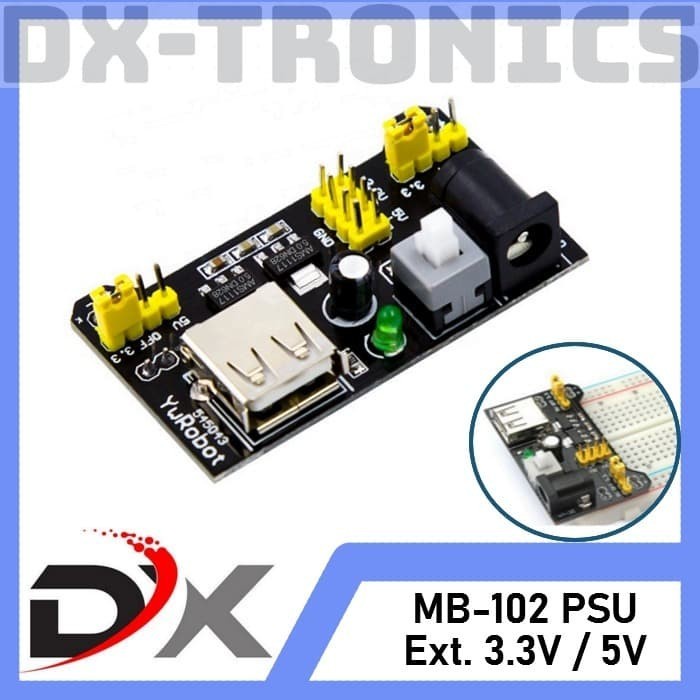 Breadboard MB-102 Power Supply Unit 3.3V / 5V Bread Board MB102 MB 102