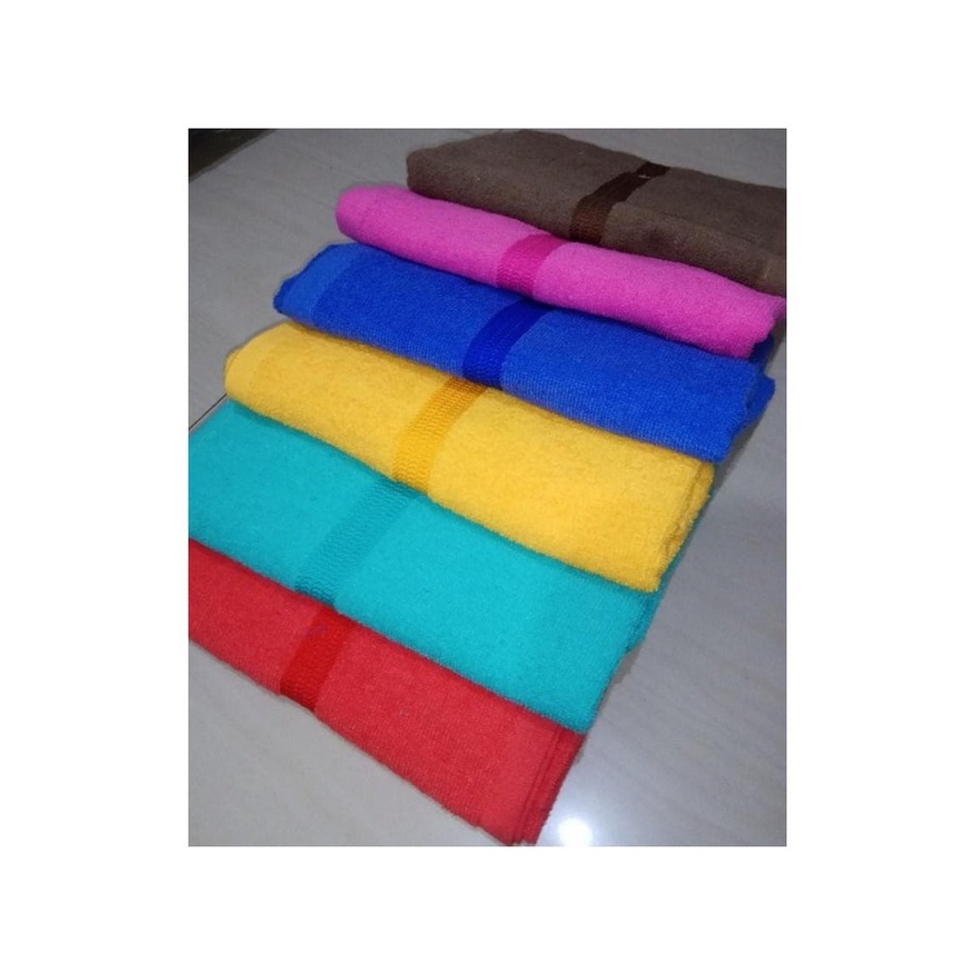 FM - Handuk mandi MUTIA full color pastel polos plain towel souvenir ukuran 50 x 100 cm