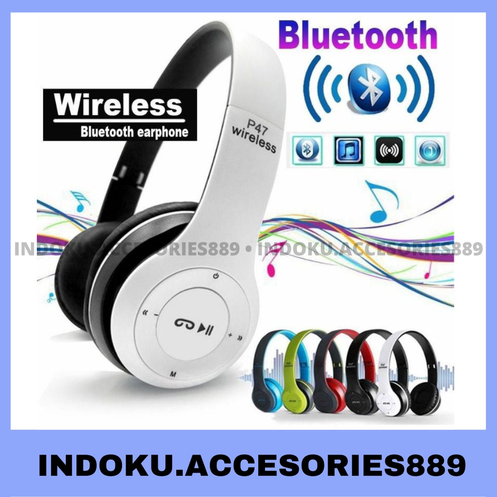 Headset Bando Bluetooh P47 Super BASS