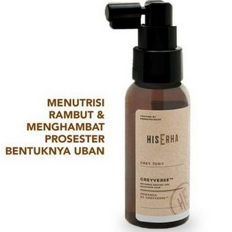 ⭐BAGUS⭐ HIS ERHA GREY TONIC 60ML | Tonik Rambut Uban Hiserha