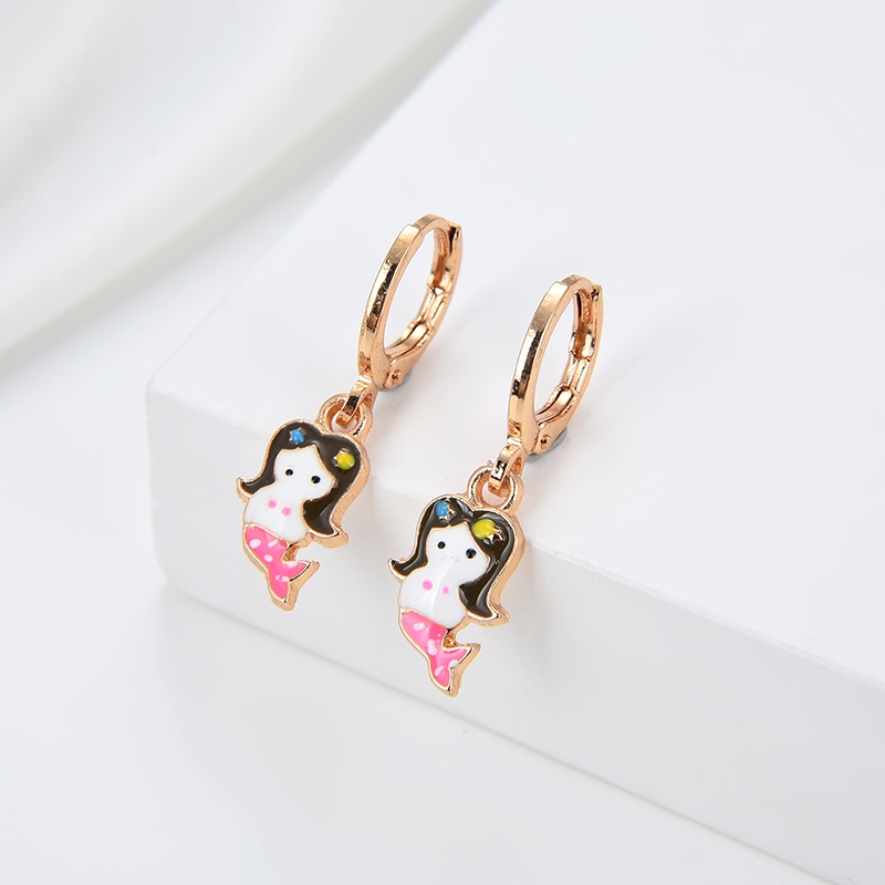 Anting Titanium Anak Emas Asli Muda Wanita Korea Anti Karat Karat Panjang Selamanya Korea Dewasa Bunga Style Korean Style Tusuk 01