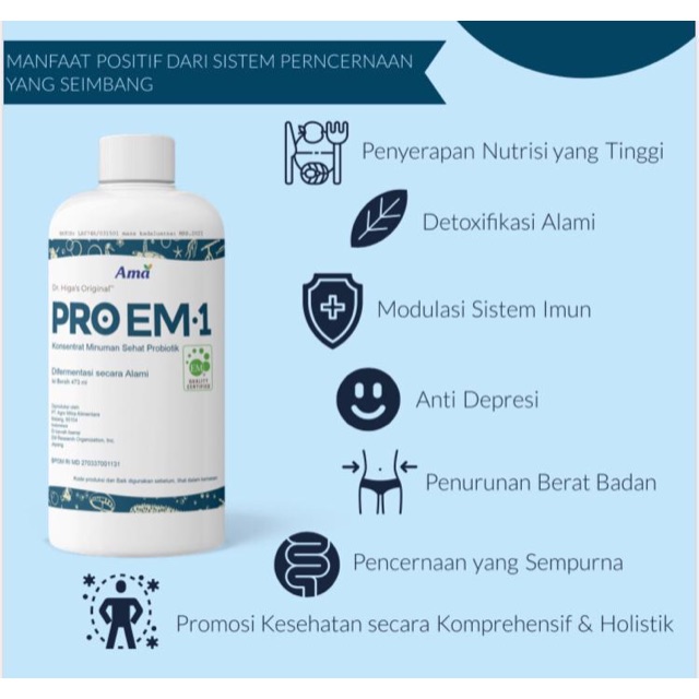 

PRO EM 1 Minuman Probiotik
