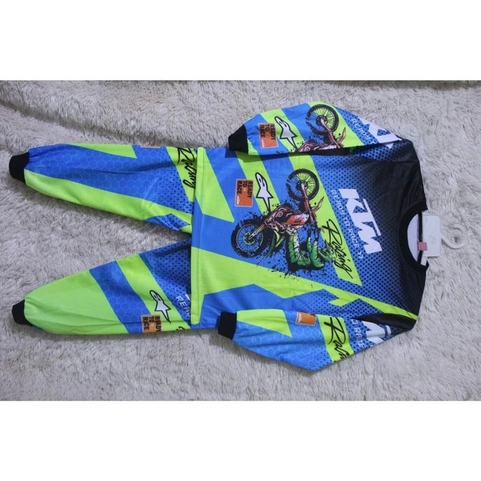 baju balap anak/ Jersey stelan anak sepeda/motorcross