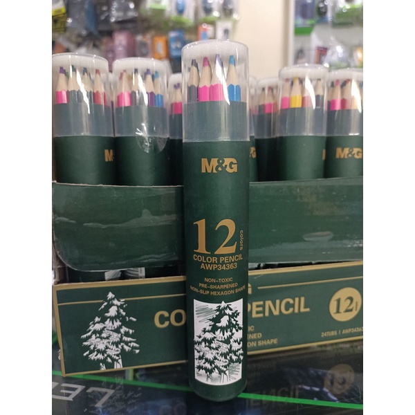 

M&G Pencil 12 Colors - Pensil Warna Untuk Melukis Mewarnai