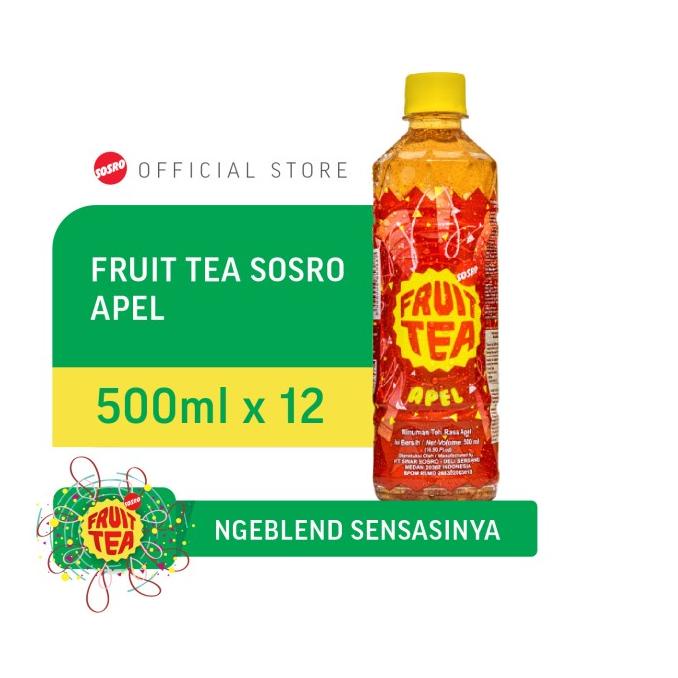 

[COD] Fruit Tea Sosro Apple pet 500 ml [COD]