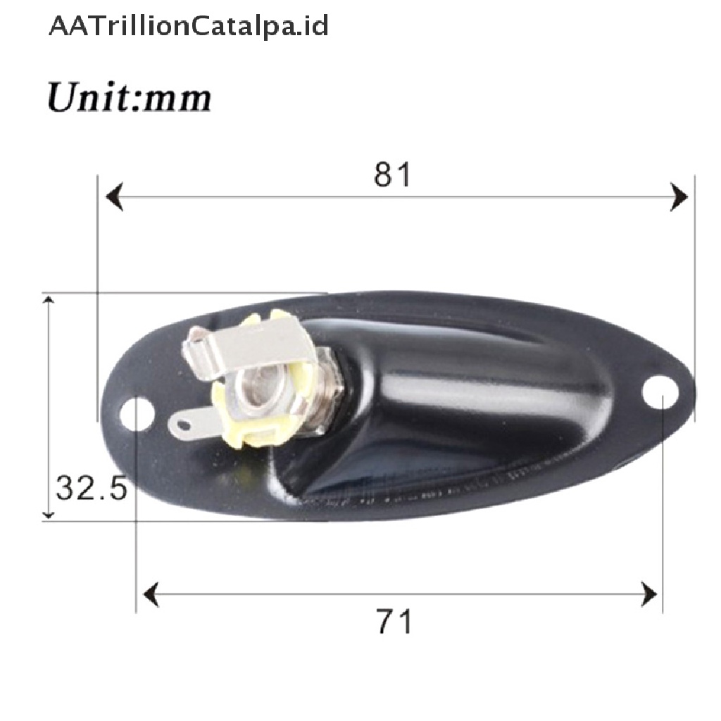 Soket Plug Input Output Pickup 1 / 4 &quot;Gaya Perahu Trillioncatalpa Untuk Gitar Elektrik