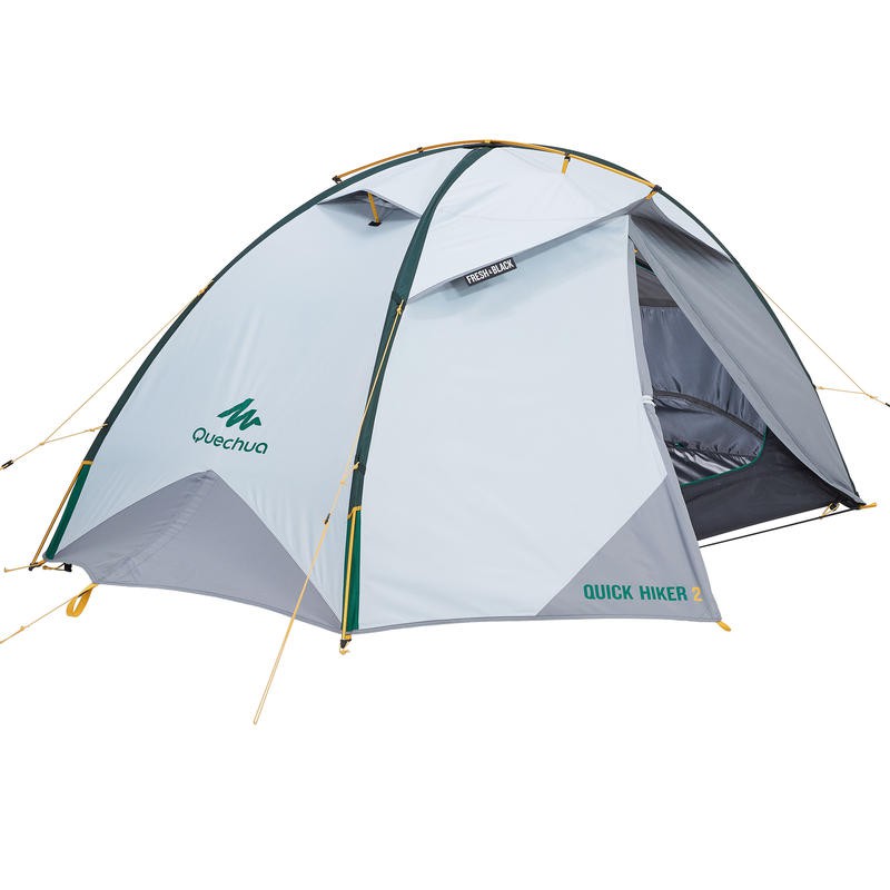 QUECHUA Quickhiker Tenda Trekking Fresh &amp; Black Untuk 2 Orang
