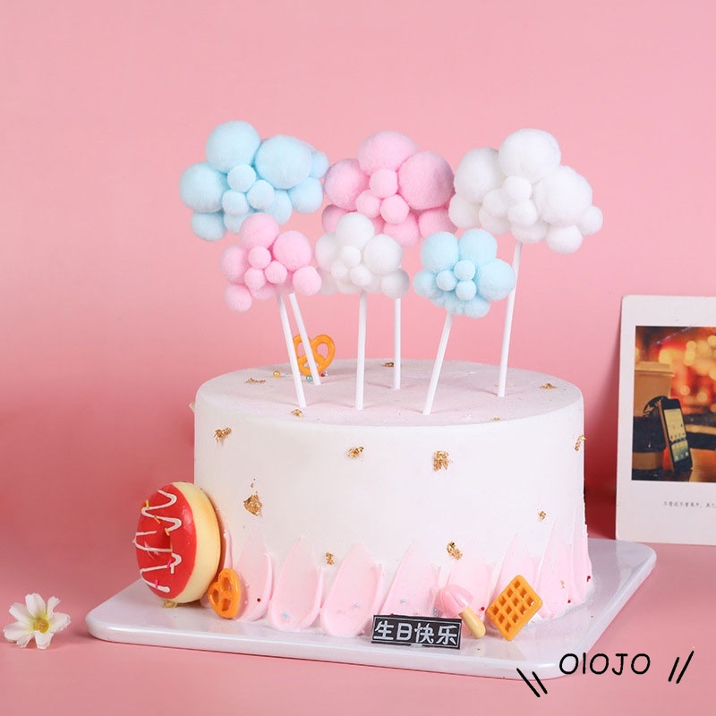 Topper Kue Awan &amp; Balon Udara 3d Untuk Dekorasi - ol