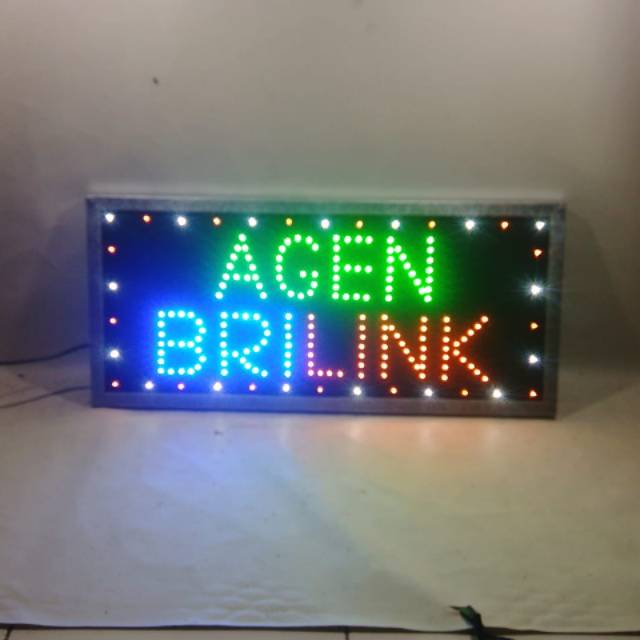 Outdoor led sign / tulisan lampu led outdoor agen brilink besar 60x30 cm
