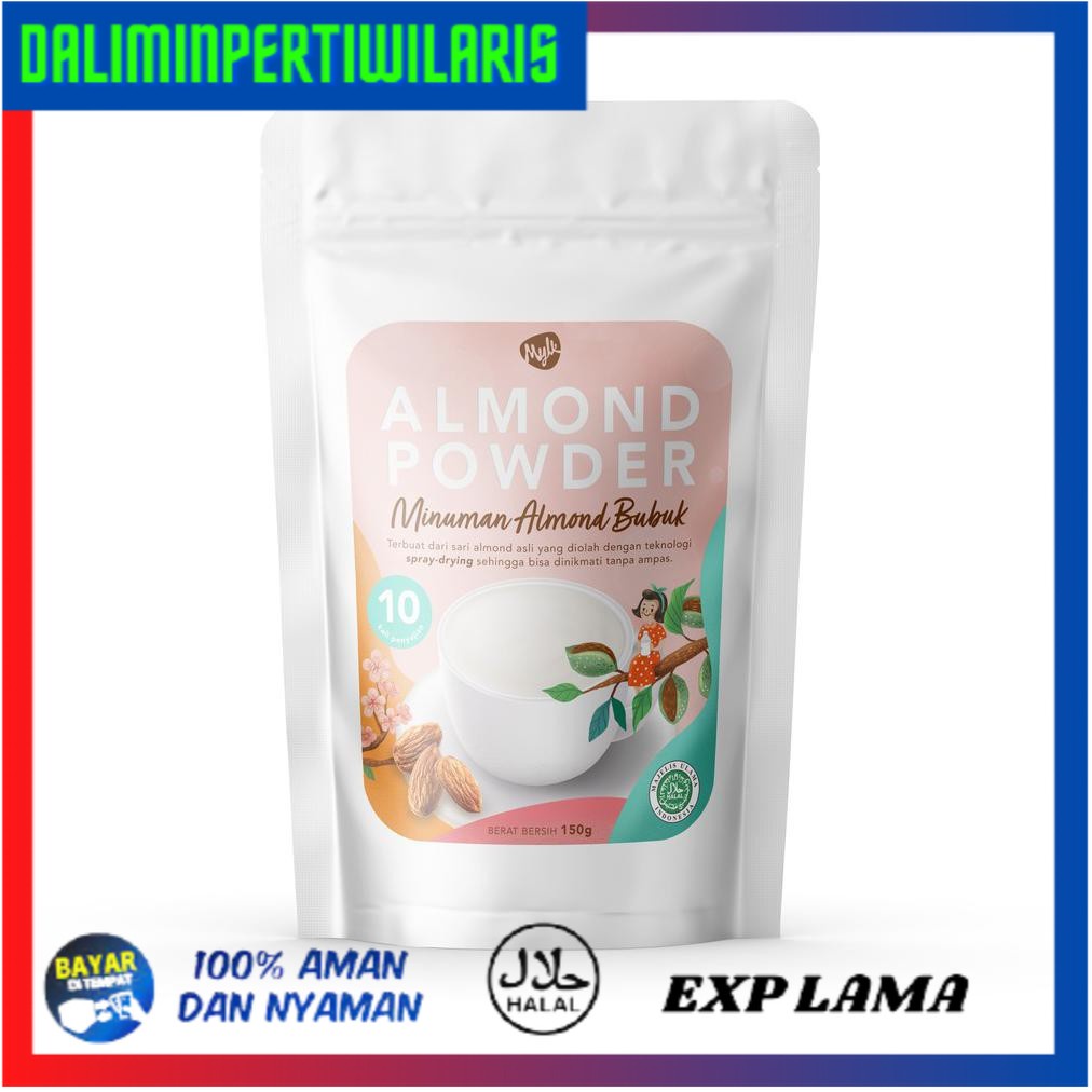 

( BISA COD ) Susu Almond Bubuk / Mylk Almond Powder / BPOM / HALAL MUI / 10x Minum / Tanpa Ampas