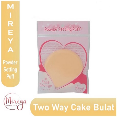 ✨SHASYA✨ MIREYA Spons Bedak Coklat Bulat Persegi- Powder Puff