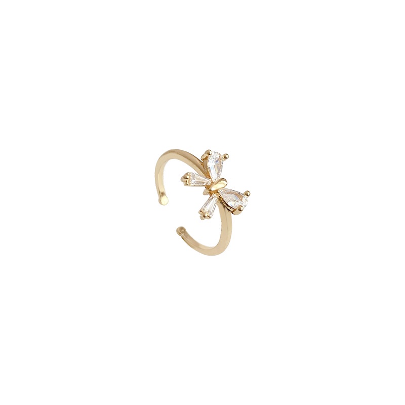 Shuling Simple ins style Butterfly Rings Fashion Opening Index Finger Ring Super Cute Ring