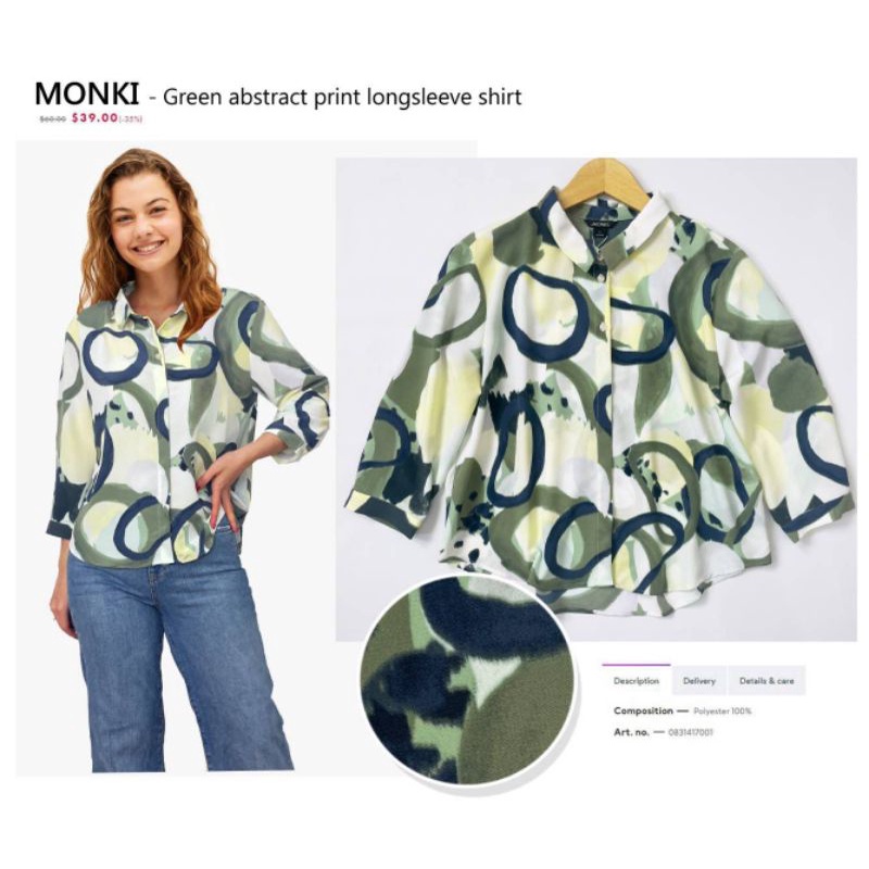 Mnk* printed blouse