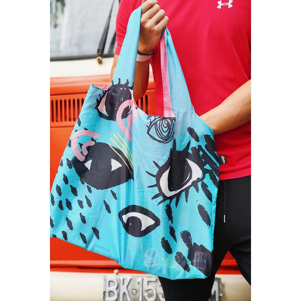 LEMONDISCOFISH x LOQI Reusable Bag - Eyes