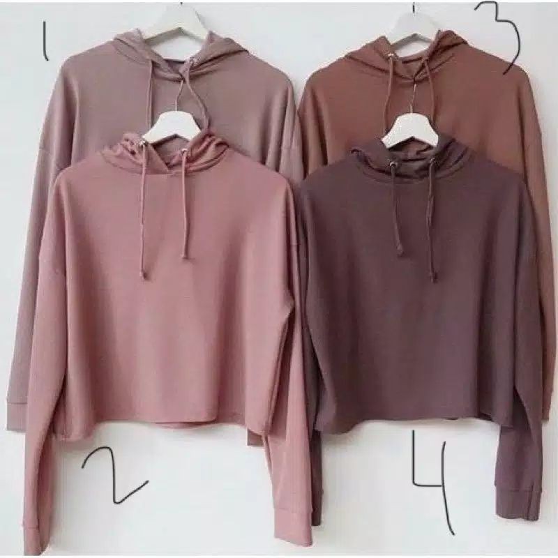 sweater Hoodie crop Kekinian Ajeng hoodie