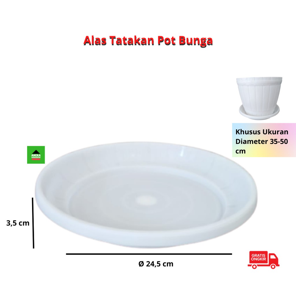 Alas Tatakan Pot Bunga Uk Besar
