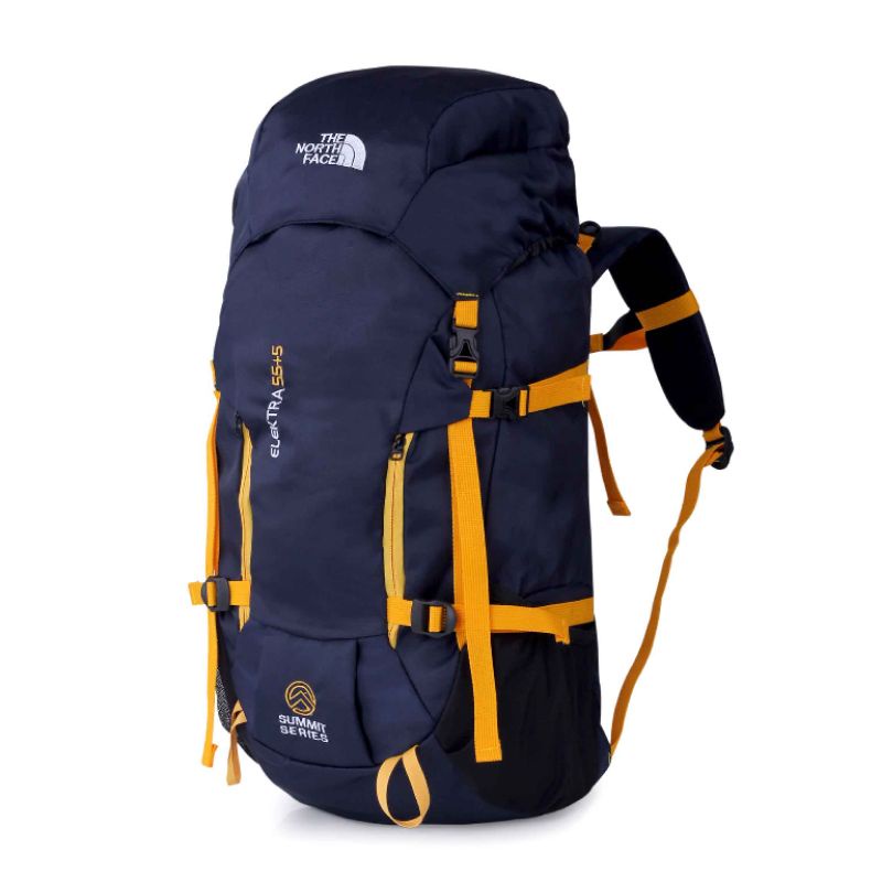 New Tas Carrier 60 Liter Terbaru Pria Wanita Hitam Tali Kuning | Ransel Tas Semi Carier | Tas Outdoor | Tas Gunung | Tas Keril | Tas Hiking The North Face Elektra 55+5 L Series