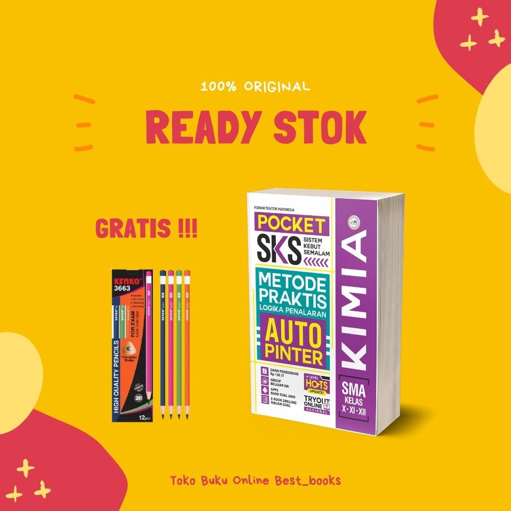 PAKET SKS SMA IPA | POCKET SKS MATEMATIKA,KIMIA,FISIKA,BIOLOGI SMA-KIMIA