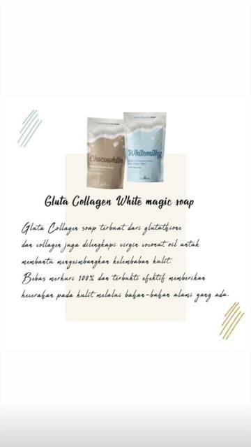 Bpom Magic Soap Beautetox Gluta Collagen Soap Sabun Ajaib Pencerah Kulit Chocowhite Whitemilky Indonesia