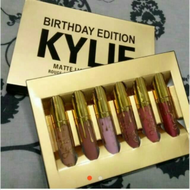 (6pcs)Kylie Birthday edition matte Lipcream