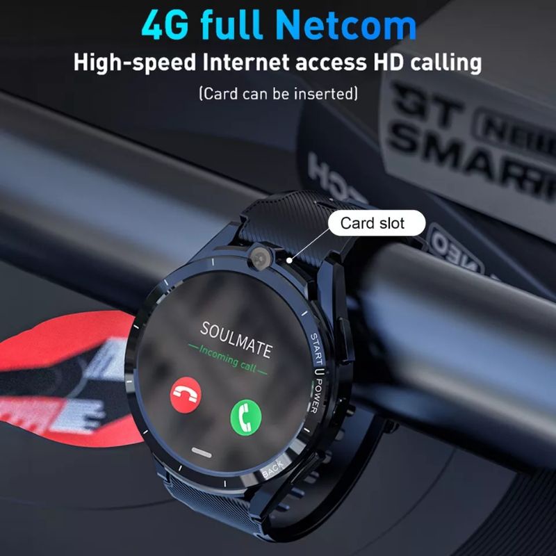 LEMFO LEM16 4G LTE 6/128GB Smartwach Phone Android 11 + Powerbank Docking