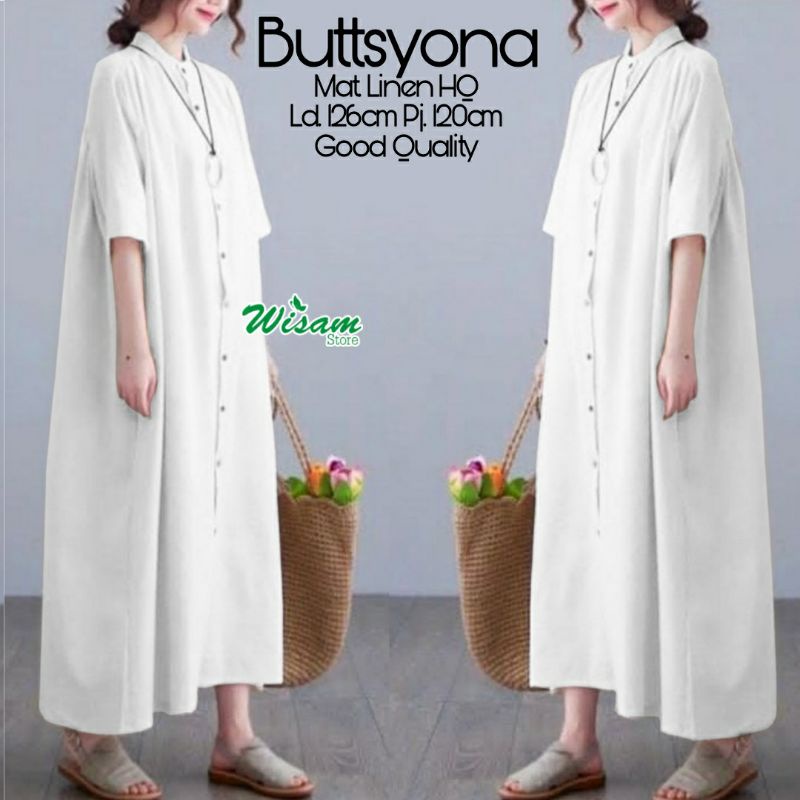BUTTSYANA GAMIS LINEN POLOS JUMBO / DRESS LINEN
