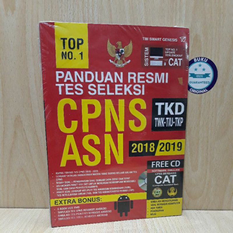 TOP NO.1 Paduan Resmi Tes Seleksi CPNS ,ASN 2018-2019.