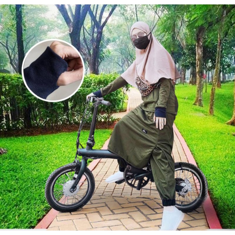 STELAN WANITA TERBARU/SETELAN BAJU OLAHRAGA MUSLIMAH/ BLOUSE SET KULOT 2IN1/KAOS SETELAN BERSEPEDA