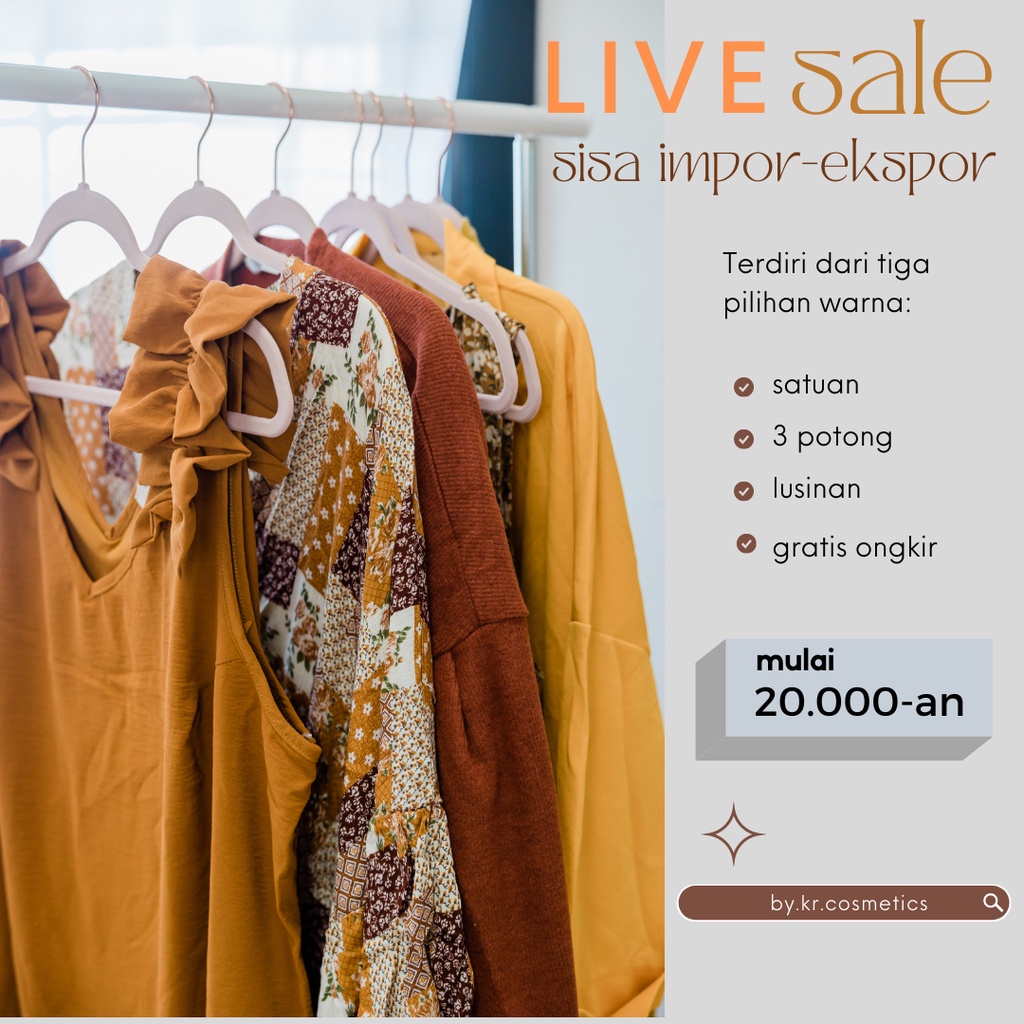 LINK LIVE BAJU KEMEJA/BLOUSE/KNITWEAR/FULL BRANDED