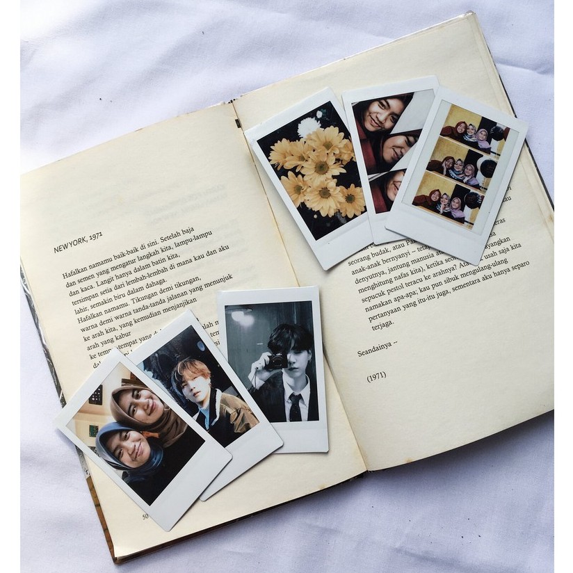 6 Pcs Cetak/Print Foto Polaroid Asli Original Fujifilm Instax