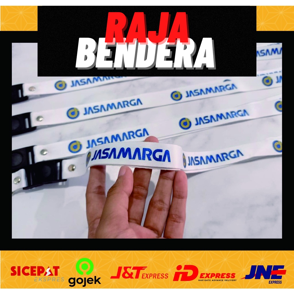 

Lanyard Jasamarga Putih / Lanyard Custom Printing / Lanyard Murah