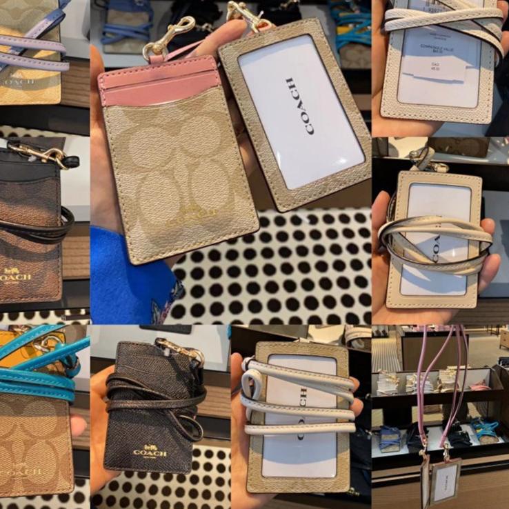 

44F➤ COACH lanyard/ Kartu kerja/pemegang kartu id /DIY klasik /original/name tag holder/SIX color Paling Baru