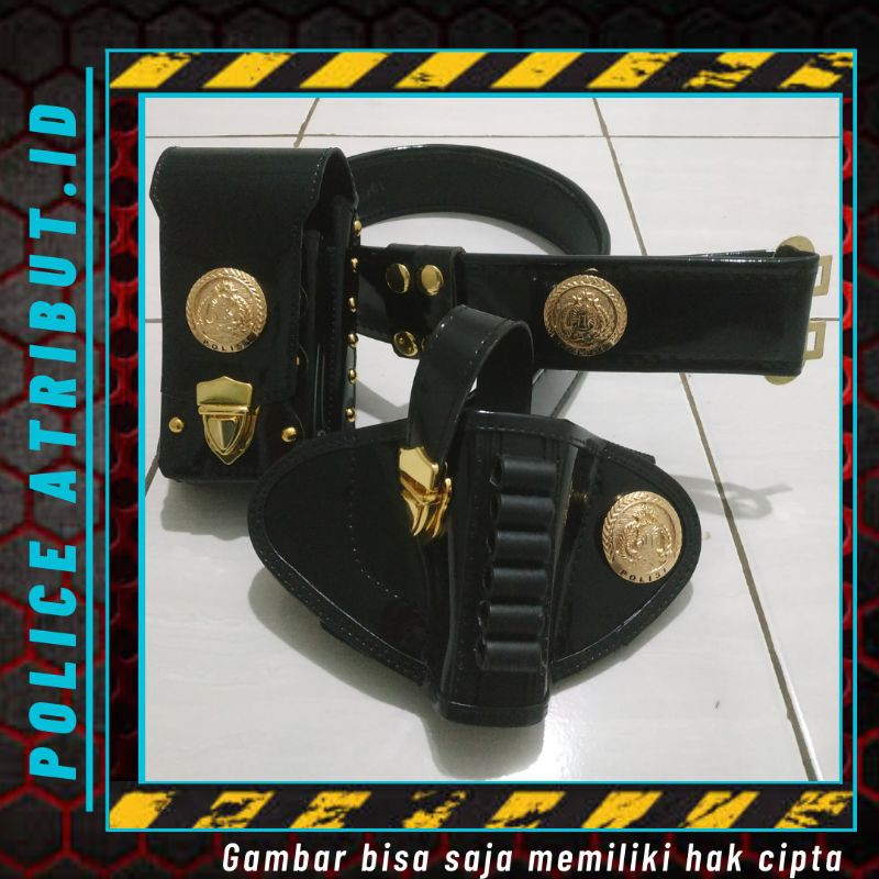 Kopel Polri PDL SUS Hitam Polisi satu set perlengkapan polri COD promo terbaru Best Seller  higt qua