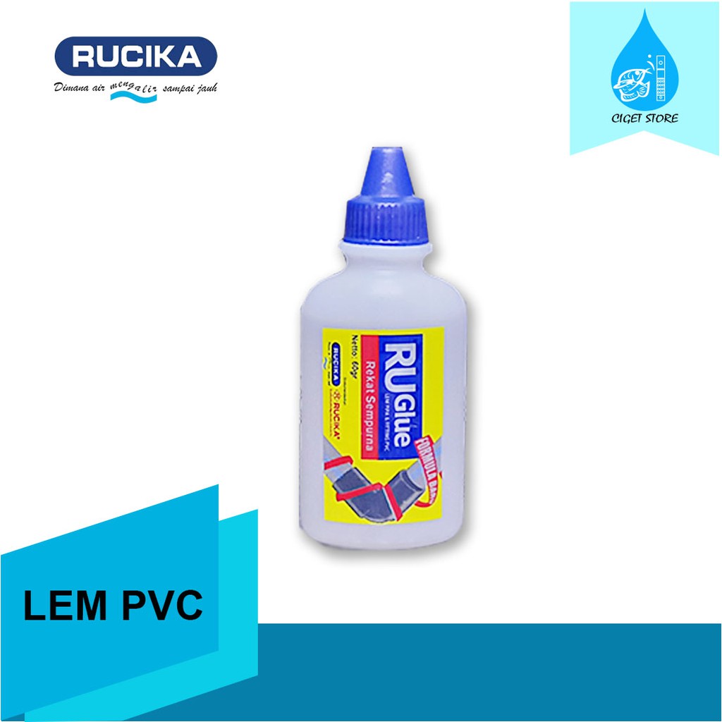 Jual Lem Pipa PVC RU Glue by Rucika 60 Gram | Shopee Indonesia