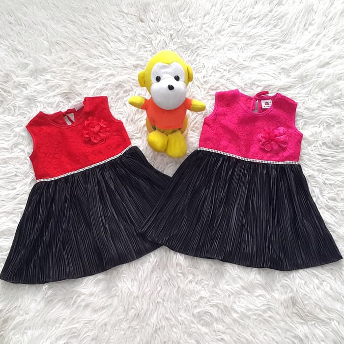 Paling laris Baju Dress Brokat Pesta Kondangan Bayi
