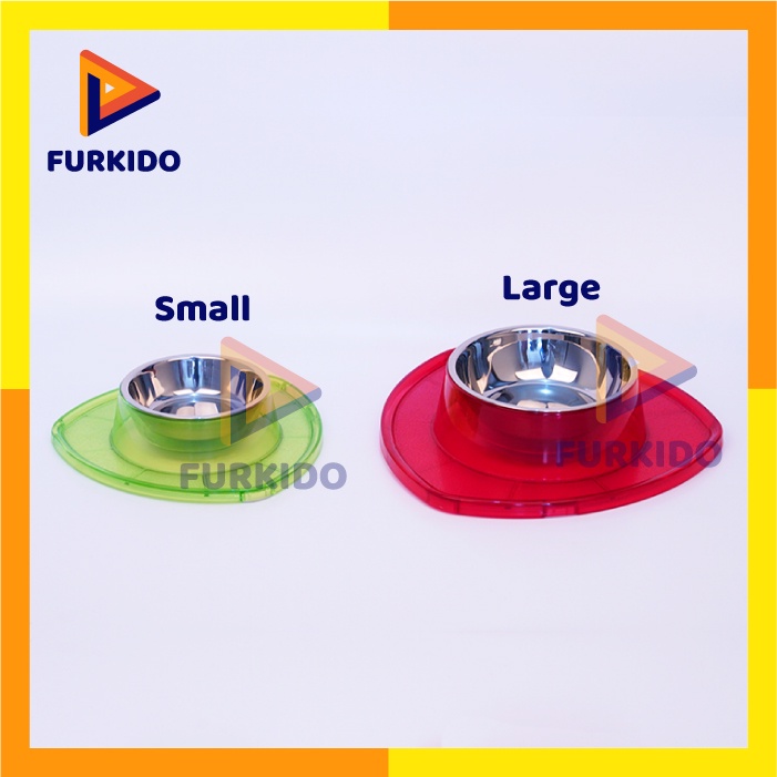 Richu Triangle Pet Bowl / Mangkok Anjing Kucing Anti Pecah Tumpah (S)