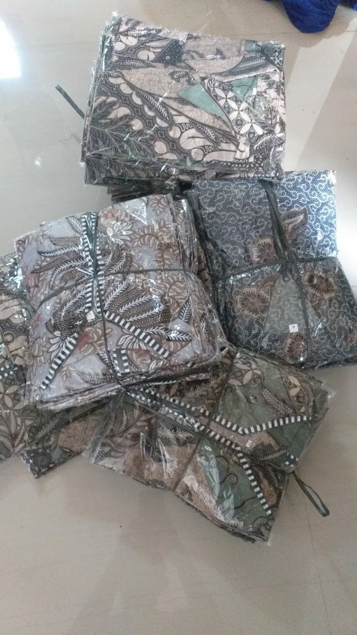 Batik Dolby Dolbi Dobby Doby Tenun Sutra Tulis Katun Atbm Baron Atasan Batik Wanita Sogan Srg308
